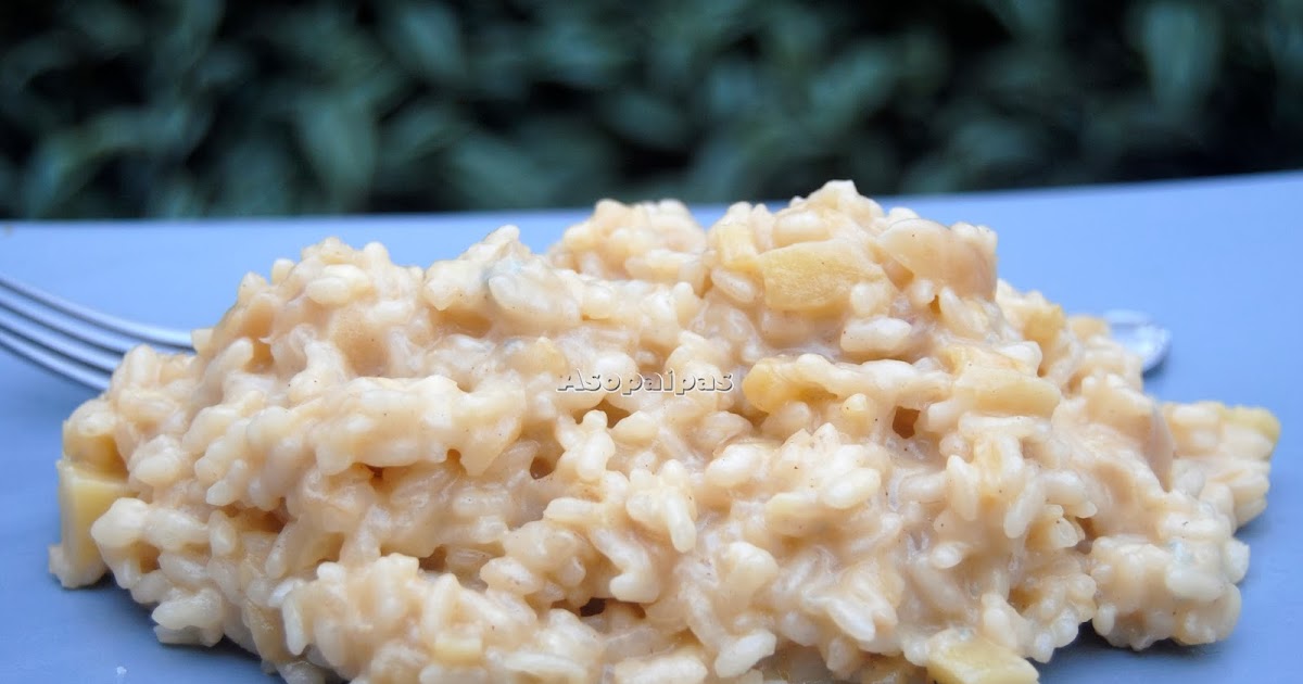 Risotto de Manzana y Mascarpone. Receta Asopaipas. Recetas de Cocina Casera