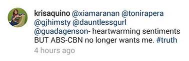 Kris Aquino Confirmed: ‘ABS-CBN No Longer Wants Me’ Kris Aquino Confirmed: ‘ABS-CBN No Longer Wants Me’