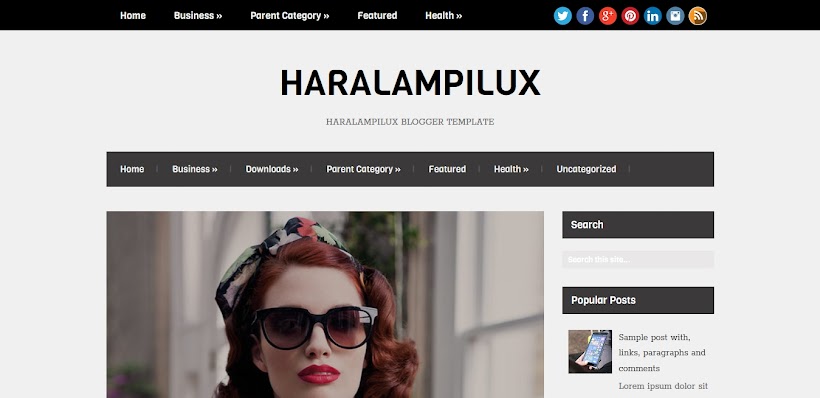 HaralampiLux Free Blogger Template