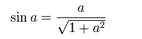 persamaan sin x = a cos x - AL-BATANI