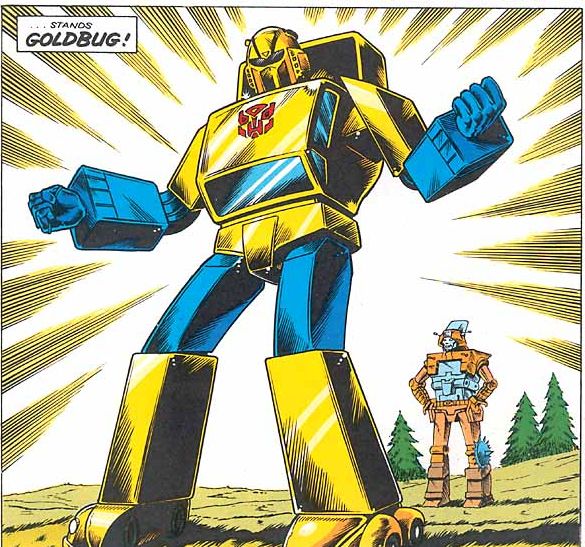 Afbeeldingsresultaat voor transformers comics goldbug