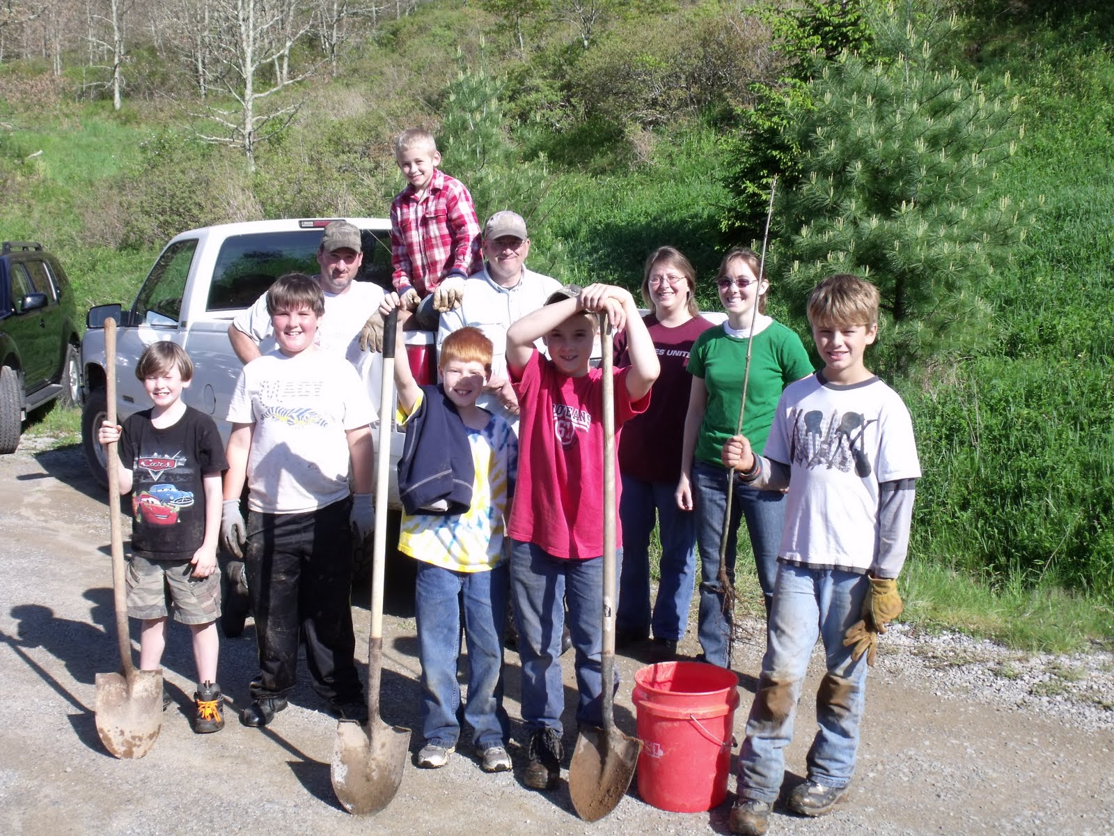Mountain Lake Conservancy Cub Scouts Conservation Project Tree