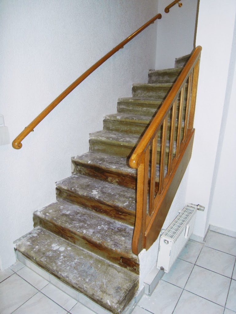 H&K Treppenrenovierung Treppenrenovierung auf einer Steintreppe