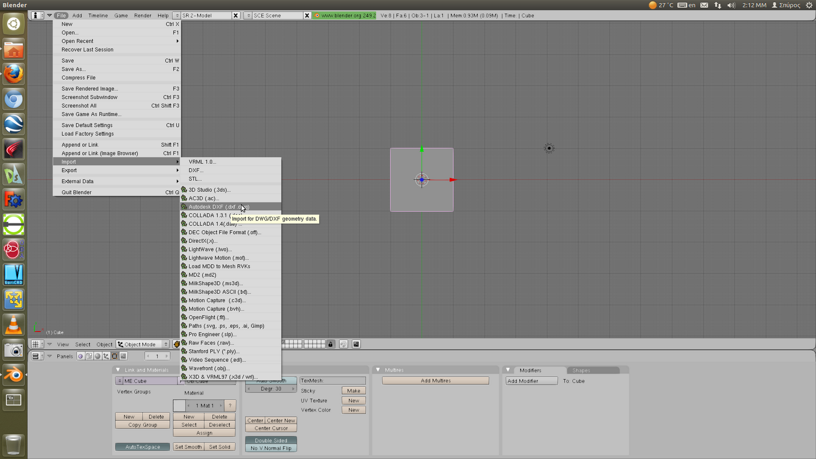 Linux Aided Design How to install Blender 2.4.x on Ubuntu 12.04