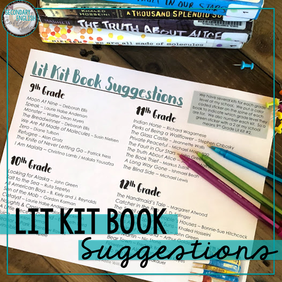 6 Tips For Building And Using Lit Kits In Your Classroom The Secondary English Coffee Shop