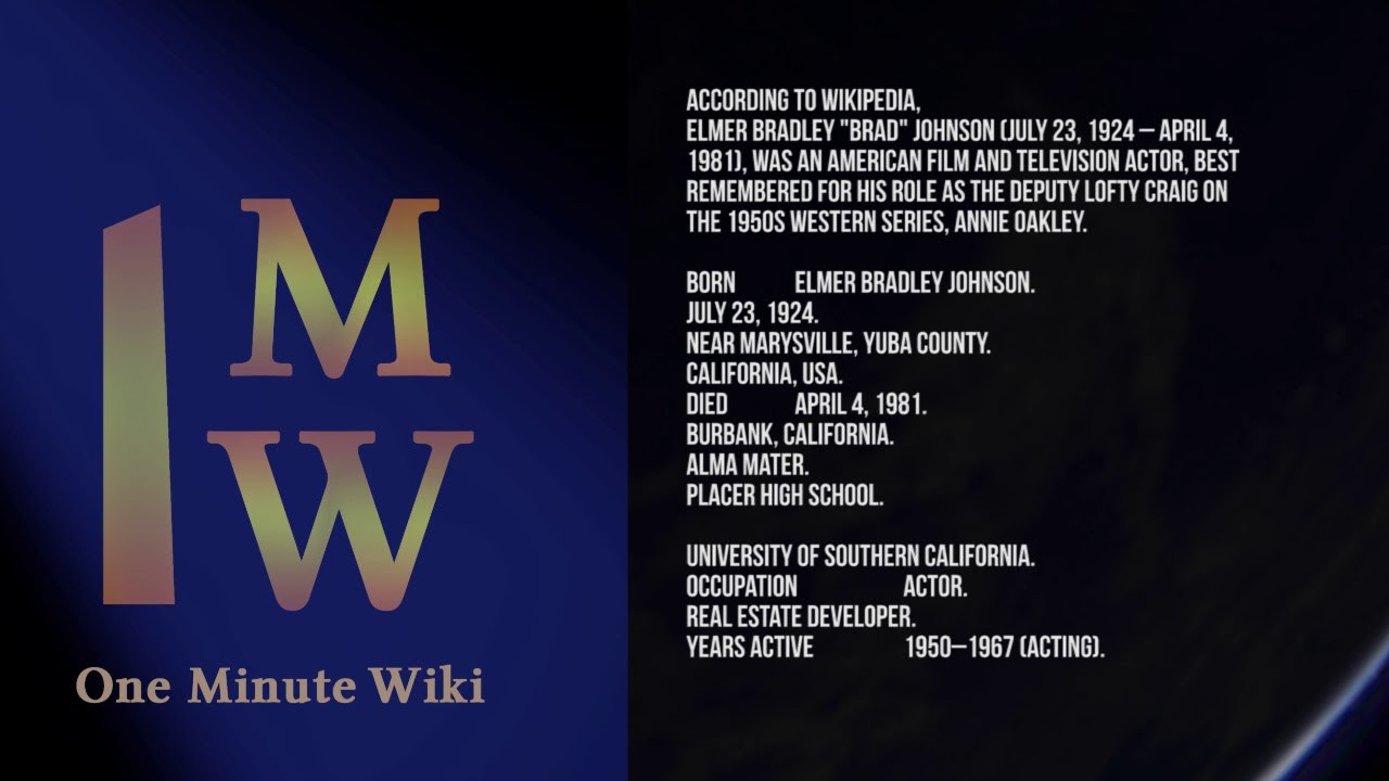 Brad Johnson (actor, born 1924)