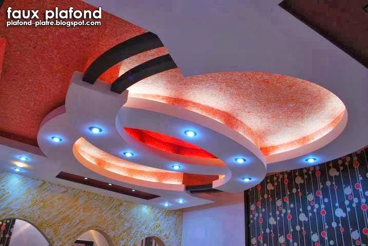 Salon marocaine moderne: Conception de faux plafond pour le salon