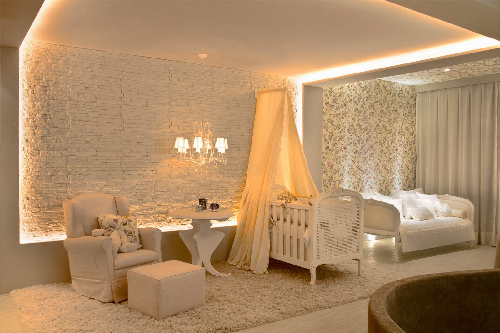 Quarto de Bebê - Para as famílias que têm condições de ostentar e possuem algo bom gosto. Meu predileto. dicas de quartos de bebê luxo