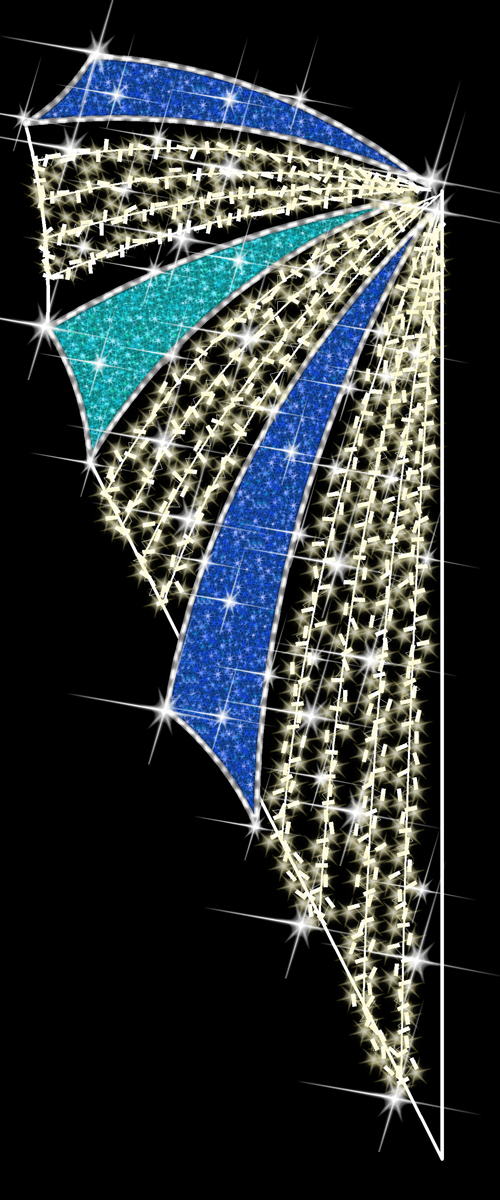 Crystal Valley Decorating, Inc Holiday Light Pole Decorations Made in