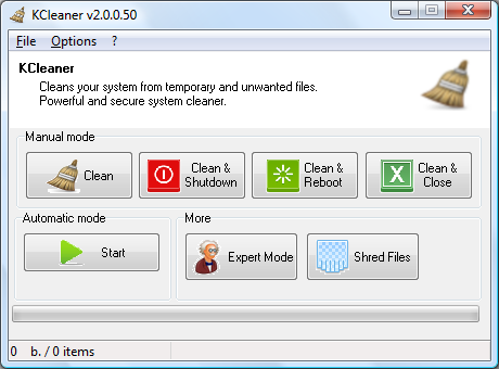 برنامج KCleaner لتنظيف جهاز الكمبيوتر وإزالة جميع الملفات الغير ضرورية 