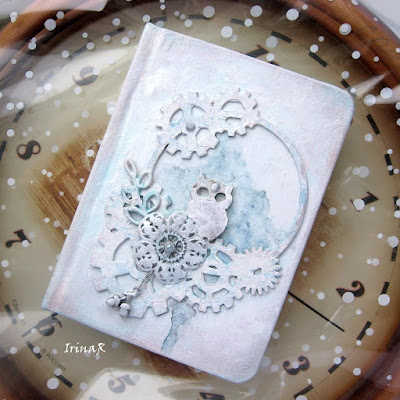notebook, steampunk, mixed-media