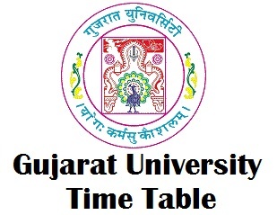 Gujarat University Exam Time Table 2018