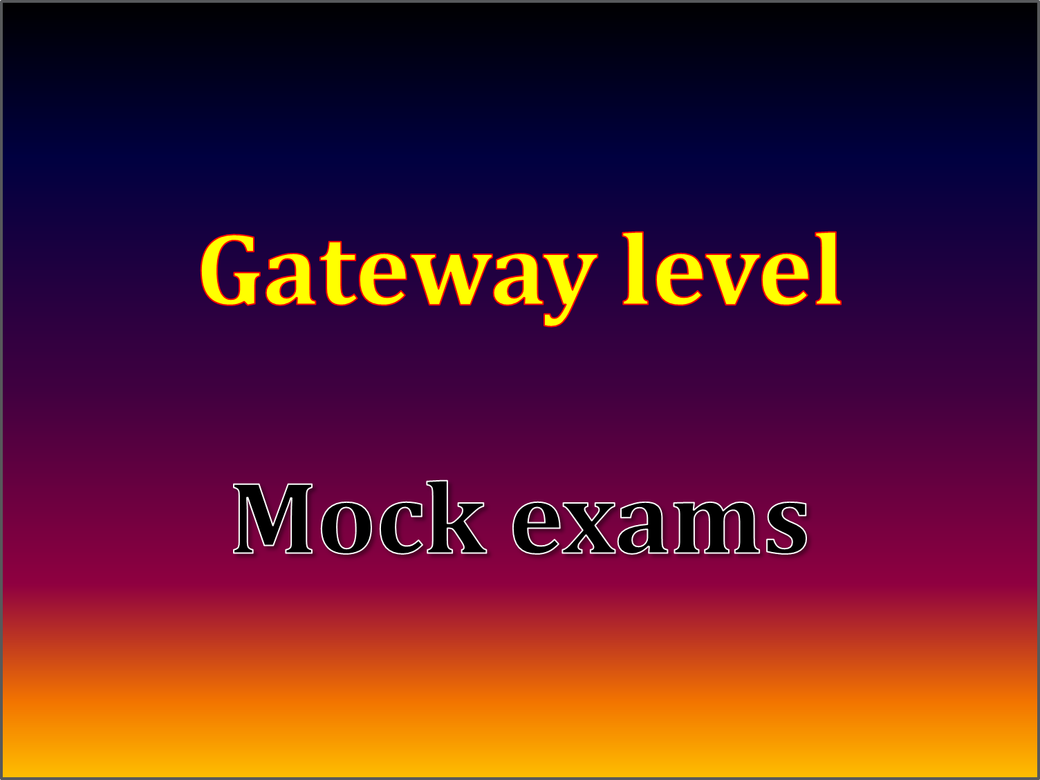 Cima gateway exam sample questions image