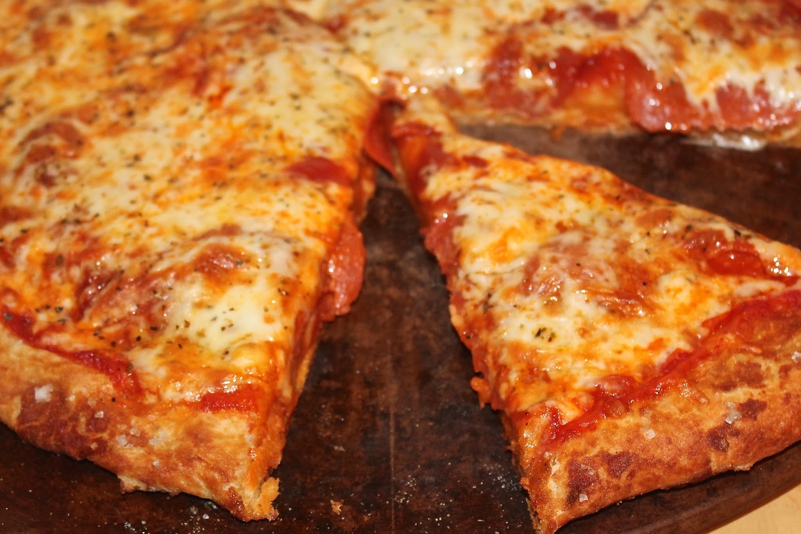 Savory Moments Pretzel crust pizza