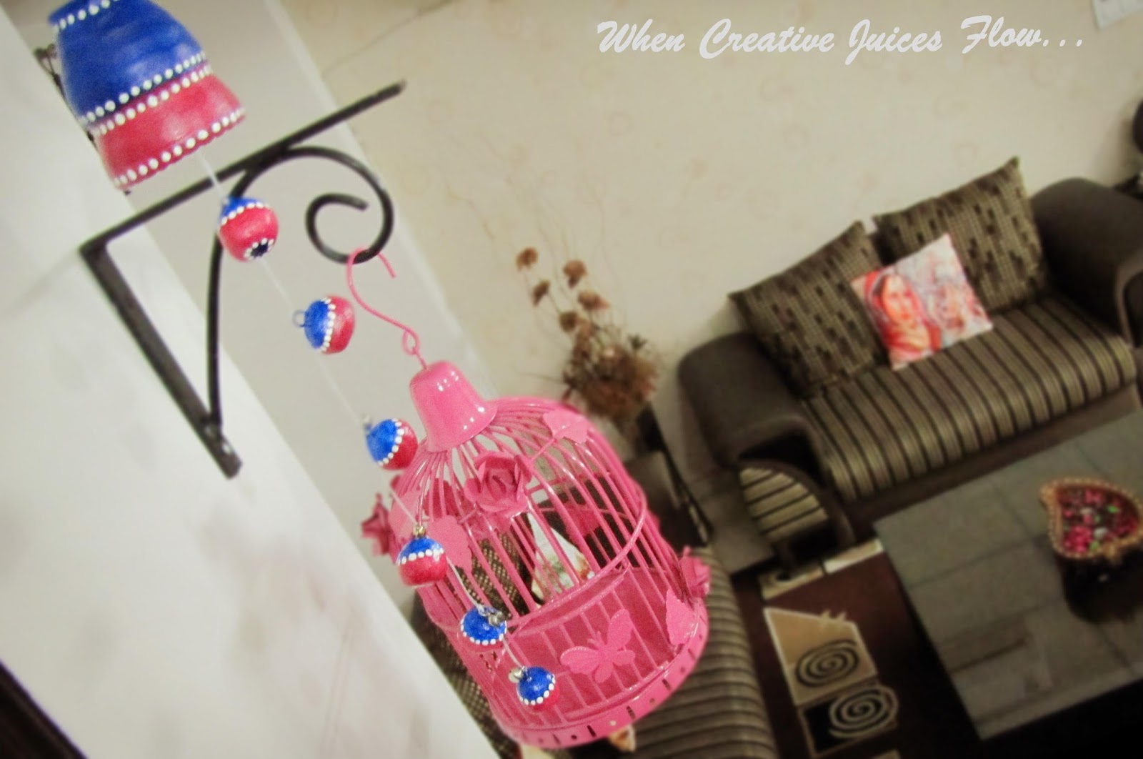 When creative juices flow...: living the living room