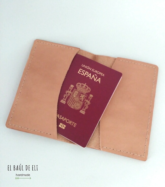 portapasaportes, cuero, diy, handmade