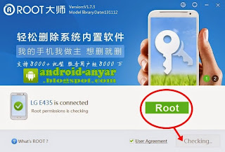 Trik Root LG L3 E435 setelah update software dari Pengaturan