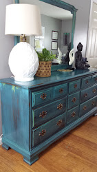 dresser painted furniture bedroom teal hand bohemian patina turquoise eclectic decor sold painting paint bedrooms mirror chalk dressers similar items