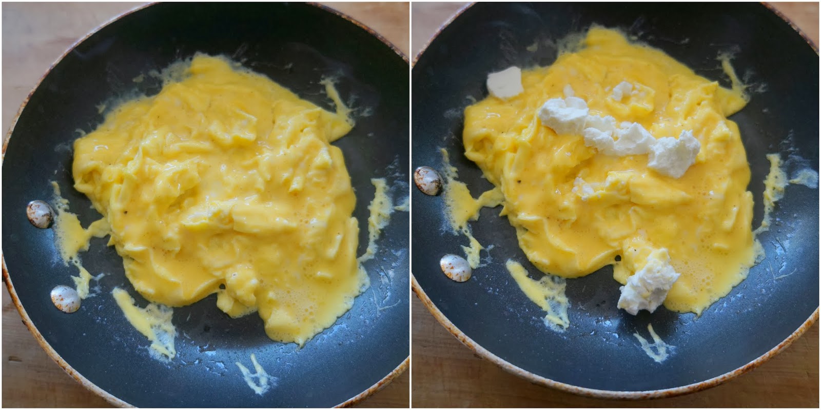Goat Cheesy Scrambled Eggs