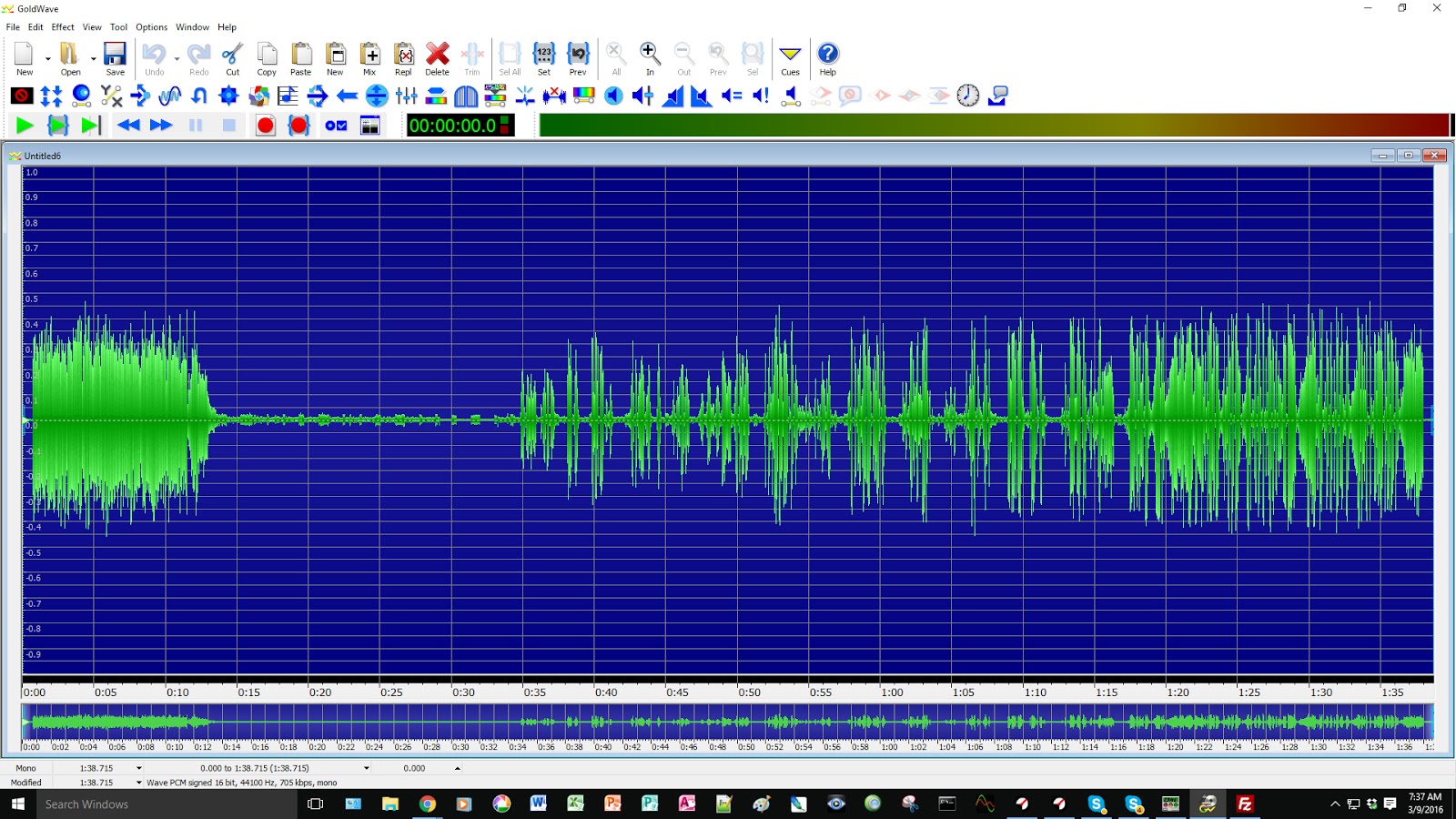 W4UOA Noise floor demo...
