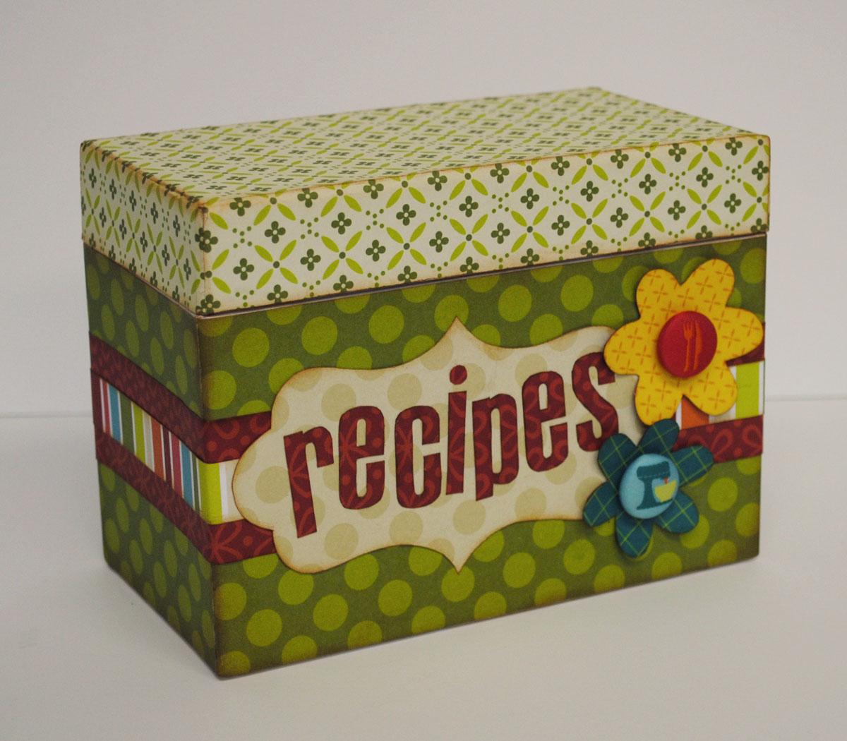 The Paper Company Studio Let's Eat Recipe Box