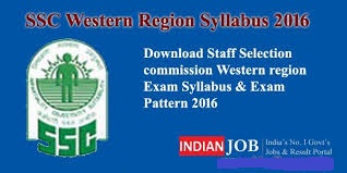  SSC Western Region Syllabus – Get SSC WR Group Band Group C Exam Pattern 2016