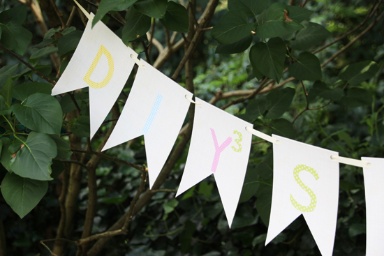 binedoro Blog, DIY, Sommerparty, Wimpelkette, Girlande binedoro Blog, DIY, Sommerparty, Wimpelkette, Girlande