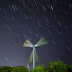 星と風車～風力発電@若松北海岸