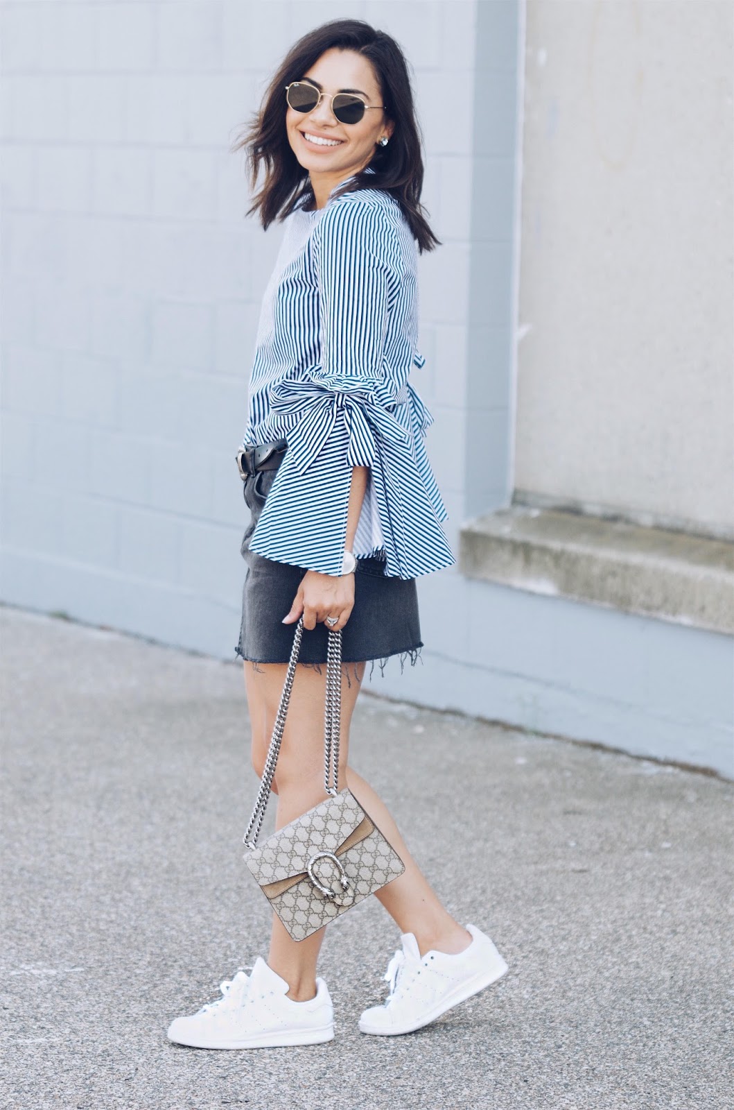 Denim Skirt for Fall | The Style Brunch
