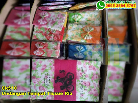 Jual Undangan Tempat Tissue Ria