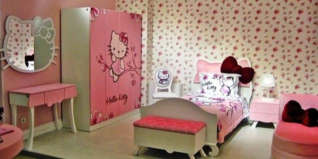 51 Desain R Tidur Anak Laki Perempuan Minimalis Sederhana Desain R Tidur Anak Perempuan Hello Kitty