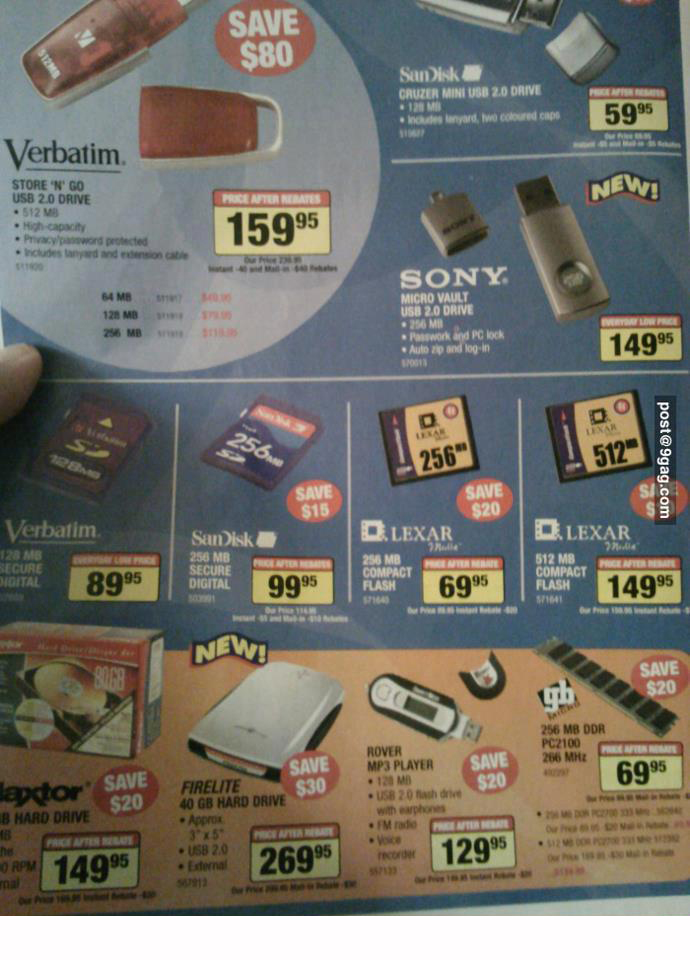 Just 9 years ago... (prices in USD) Happy medom