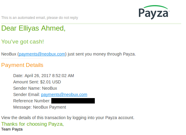 Payment proof of Neobux Payment proof of Neobux