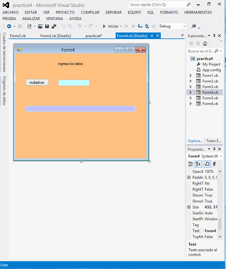 VISUAL BASIC: PRACTICA NO.3