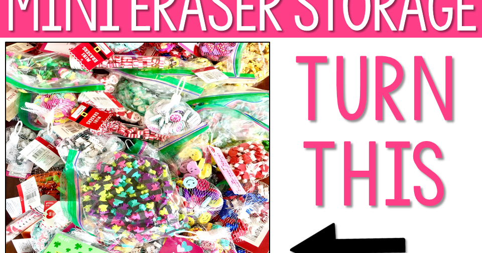 The Printable Princess Mini Eraser Storage Solution for the Classroom