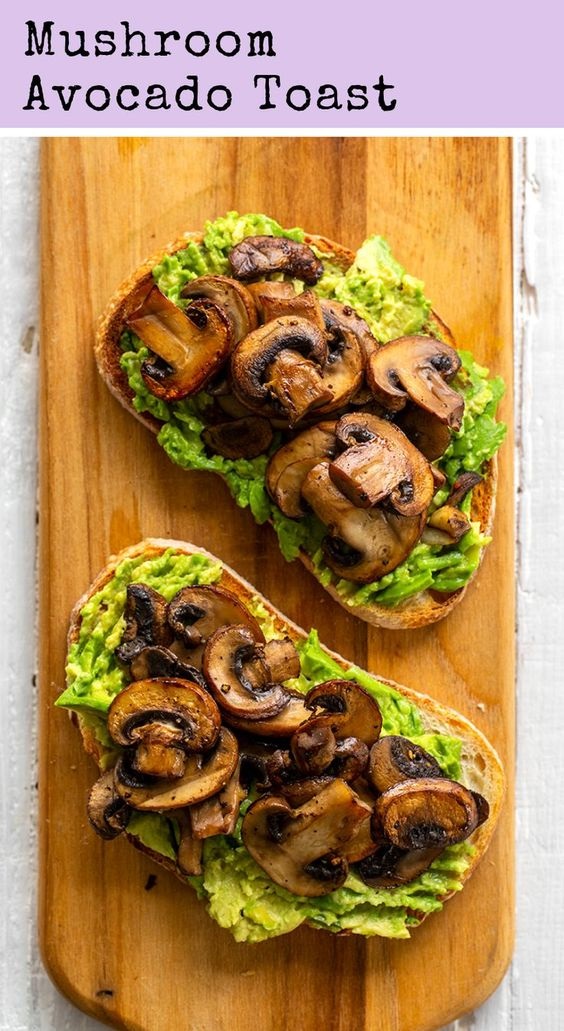 Mushroom Avocado Toast