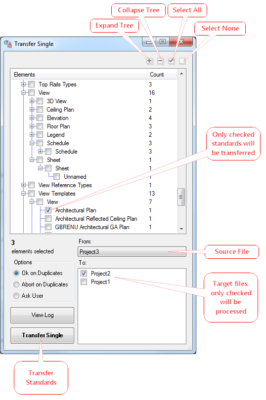 Revit AddOns Free TransferSingle Fine Control of Transferring