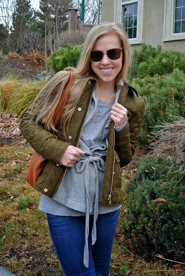 aBree Fashion: new sperry's and quilted jacket