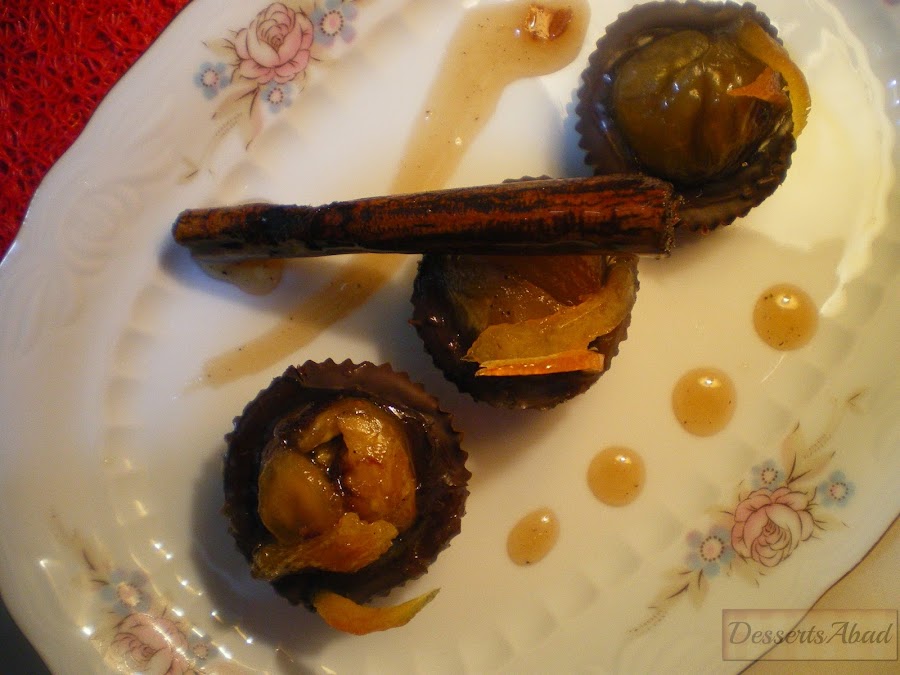 Bombones de castañas confitadas 