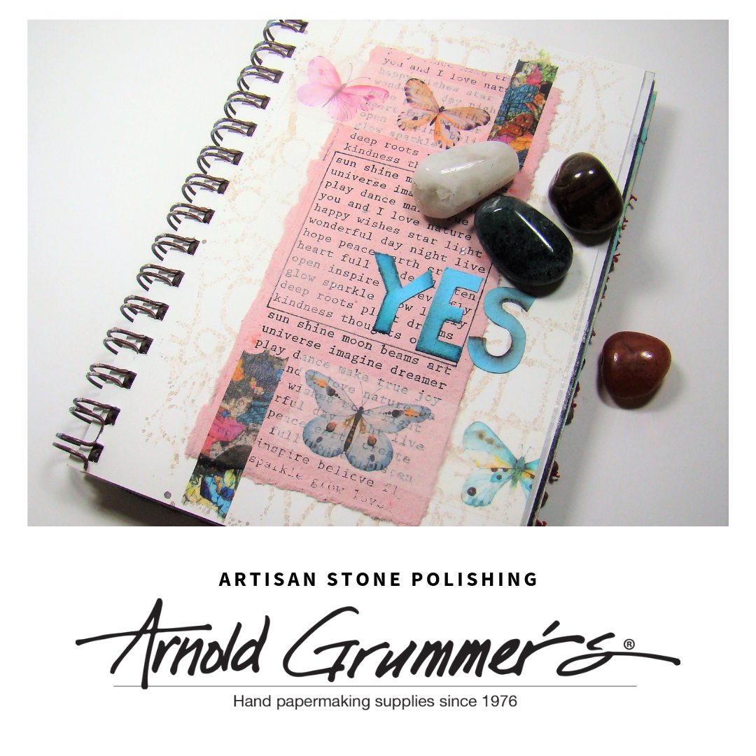 How to polish paper with a stone