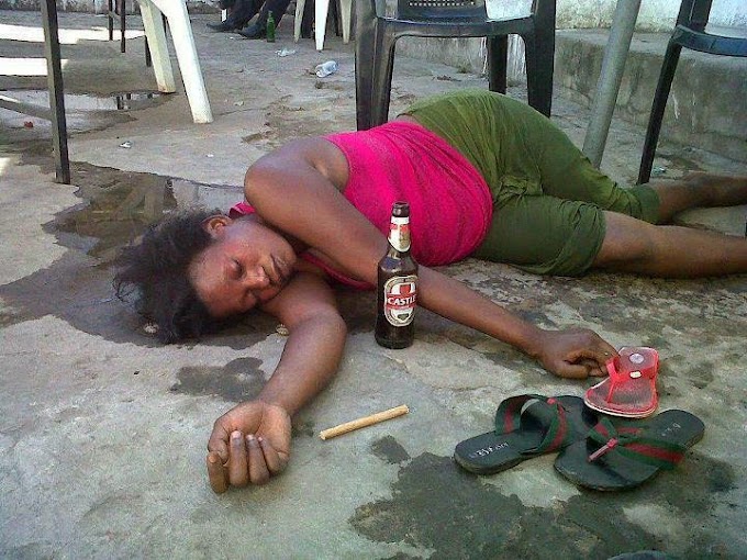 OMG! See how this beautiful young girl exposed and disgraced herself after drinking too much alcohol