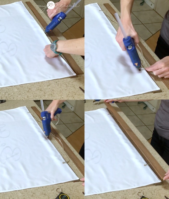 Fabric and Wood Wall Hanging My Love 2 Create