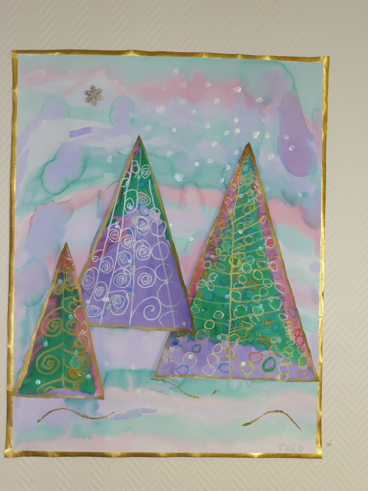 la grande soaz Noël rose et turquoise