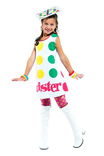 80s Adults Ladies Twister Retro Board Game Fancy Dress Costume Outfit 