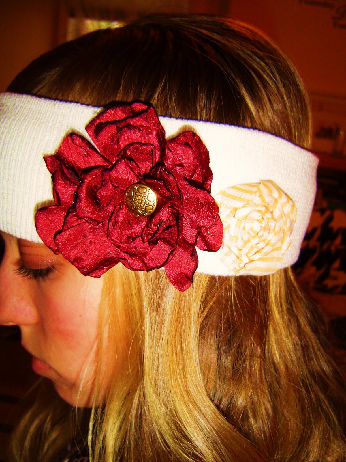 CentsAble Decor {Vintage inspired floral headbands}
