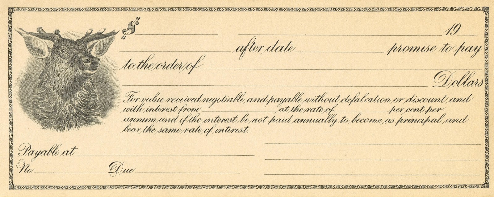 Antique Graphics Wednesday - 110+ Year Old Checks - Knick of Time