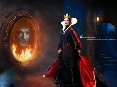 Olivia Wilde and Alec Baldwin Evil Queen mirror on the wall animatedfilmreviews.filminspector.com