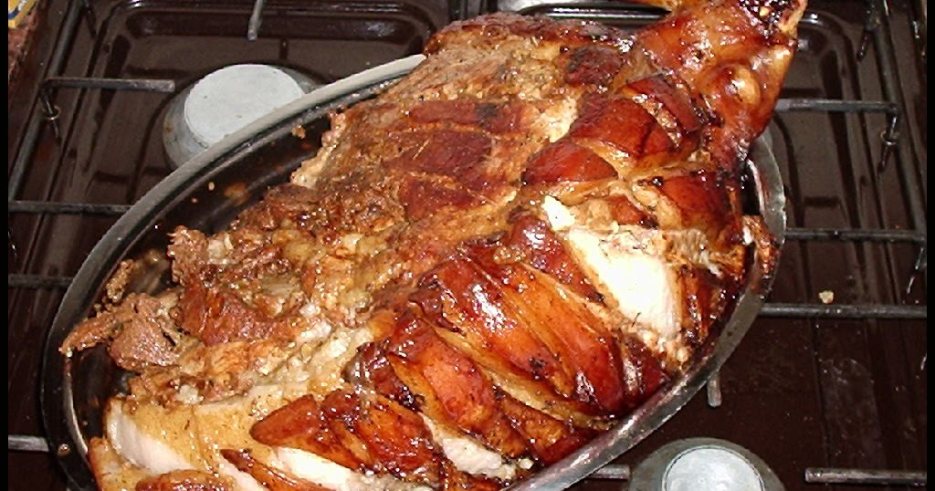 image of Receta: como hacer pierna de cerdo rellena al horno ~ Mis ...