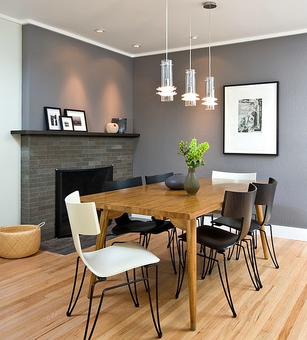 Comedor con chimenea - Colores en Casa Comedor con chimenea - Colores en Casa