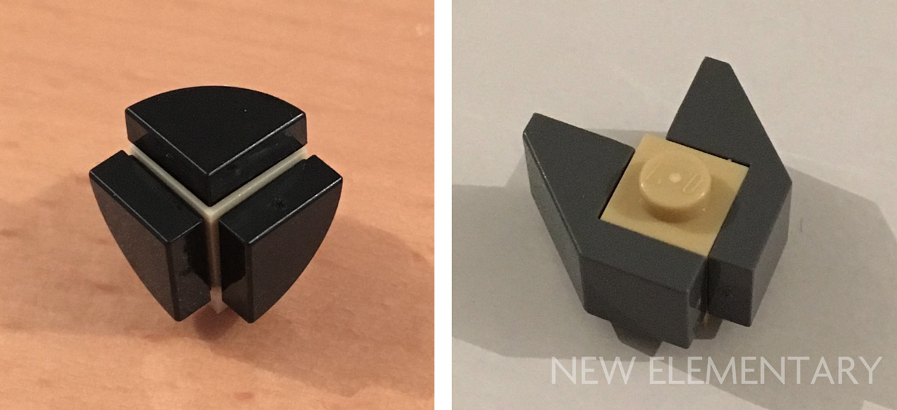 LEGO 2x2 Square Tile Earrings Batgirl
